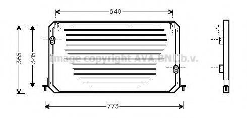 AVA QUALITY COOLING TO5224 Конденсатор, кондиціонер