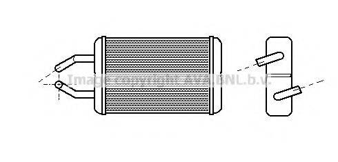 AVA QUALITY COOLING TO6132 Теплообмінник, опалення салону