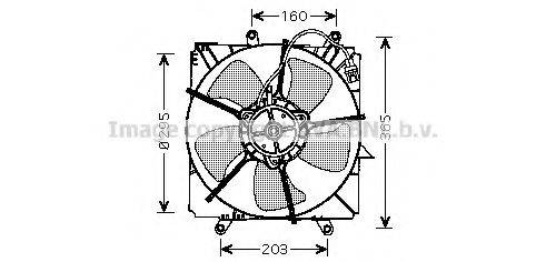 AVA QUALITY COOLING TO7515 Вентилятор, охолодження двигуна