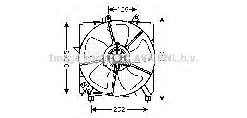 AVA QUALITY COOLING TO7517 Вентилятор, охолодження двигуна