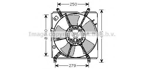 AVA QUALITY COOLING TO7529 Вентилятор, охолодження двигуна