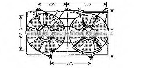 AVA QUALITY COOLING TO7531 Вентилятор, охолодження двигуна