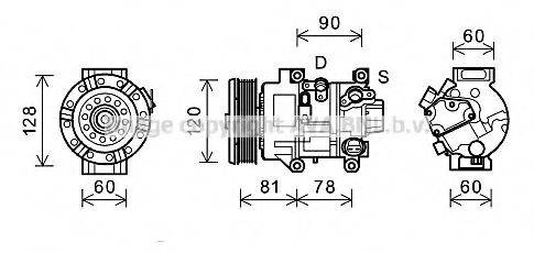 AVA QUALITY COOLING TOK581 Компресор, кондиціонер