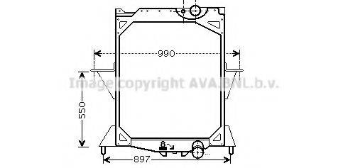 AVA QUALITY COOLING VLA2042 Радіатор, охолодження двигуна