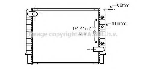 AVA QUALITY COOLING VO2034 Радіатор, охолодження двигуна