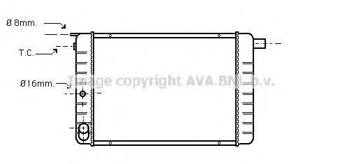 AVA QUALITY COOLING VO2046 Радіатор, охолодження двигуна