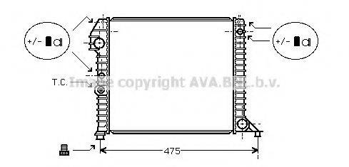 AVA QUALITY COOLING VO2056 Радіатор, охолодження двигуна