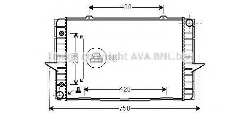 AVA QUALITY COOLING VO2064 Радіатор, охолодження двигуна