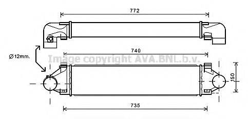 AVA QUALITY COOLING VO4173 Інтеркулер