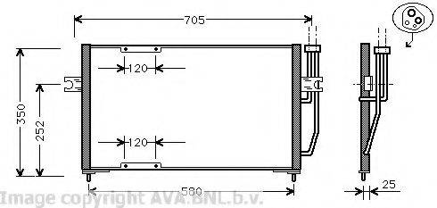 AVA QUALITY COOLING VO5094 Конденсатор, кондиціонер