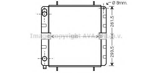 AVA QUALITY COOLING VW2032 Радіатор, охолодження двигуна