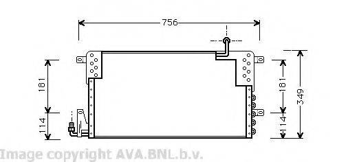 AVA QUALITY COOLING VW5161 Конденсатор, кондиціонер