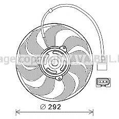 AVA QUALITY COOLING VW7533 Вентилятор, охолодження двигуна