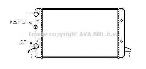 AVA QUALITY COOLING VWA2121 Радіатор, охолодження двигуна