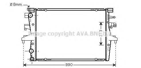 AVA QUALITY COOLING VWA2230 Радіатор, охолодження двигуна