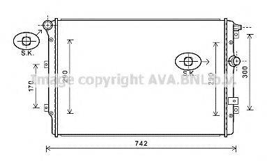 AVA QUALITY COOLING VWA2324 Радіатор, охолодження двигуна