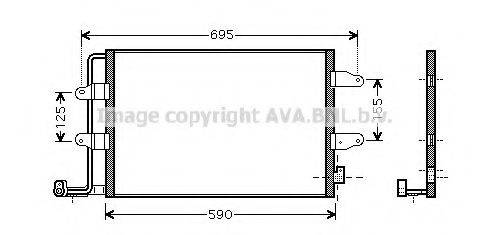 AVA QUALITY COOLING VWA5252 Конденсатор, кондиціонер