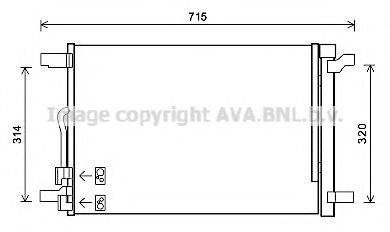 AVA QUALITY COOLING VWA5335D Конденсатор, кондиціонер