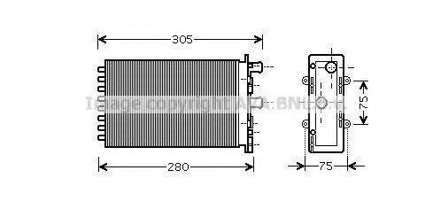 AVA QUALITY COOLING VWA6239 Теплообмінник, опалення салону