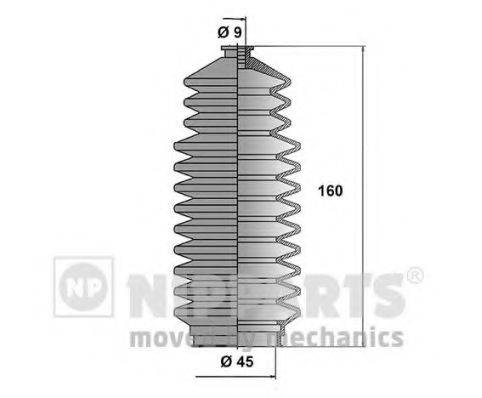 NIPPARTS J2841000 Комплект пильника, рульове керування