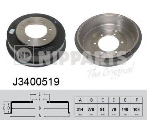 NIPPARTS J3400519 Гальмівний барабан