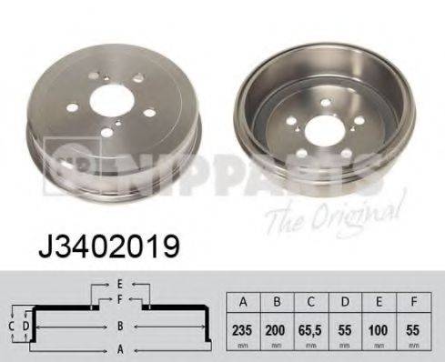 NIPPARTS J3402019 Гальмівний барабан