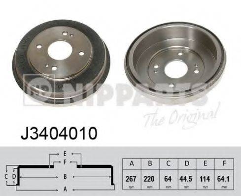 NIPPARTS J3404010 Гальмівний барабан