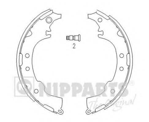 NIPPARTS J3502068 Комплект гальмівних колодок