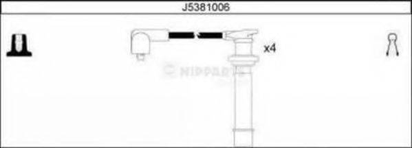 NIPPARTS J5381006 Комплект дротів запалювання