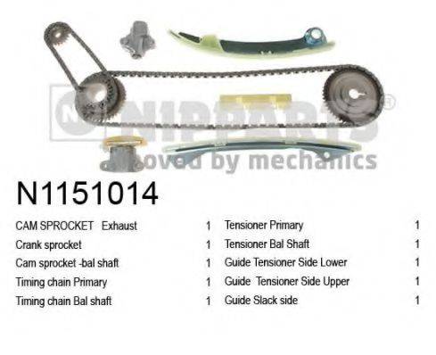 NIPPARTS N1151014 Комплект мети приводу розподільного валу