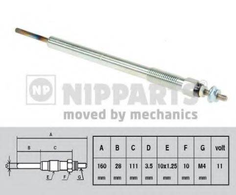 NIPPARTS N5712025 Свічка розжарювання