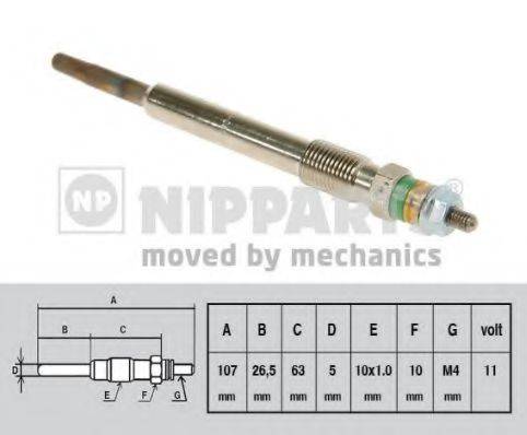 NIPPARTS N5718002 Свічка розжарювання