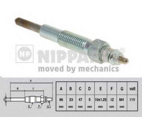 NIPPARTS J5710301 Свічка розжарювання