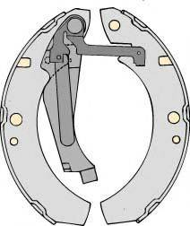 MGA K621550 Комплект гальм, барабанний гальмівний механізм