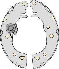 MGA PM640777 Комплект гальм, барабанний гальмівний механізм