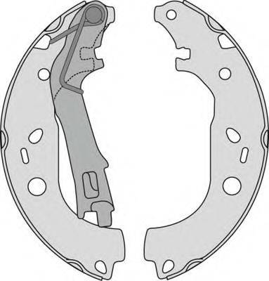 MGA PM843833 Комплект гальм, барабанний гальмівний механізм