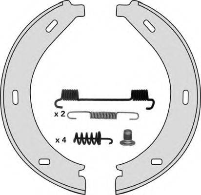 MGA M775R Комплект гальмівних колодок, стоянкова гальмівна система