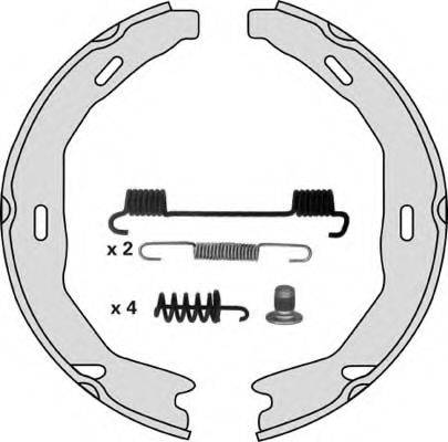 MGA M869R Комплект гальмівних колодок, стоянкова гальмівна система