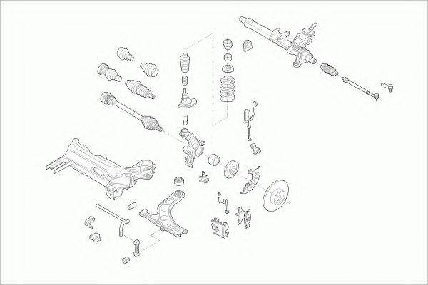 ZF PARTS VWGOLFFZ034 Рульове управління; Підвіска колеса