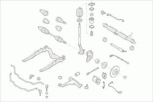 ZF PARTS OPELASTRAFZ004 Рульове управління; Підвіска колеса