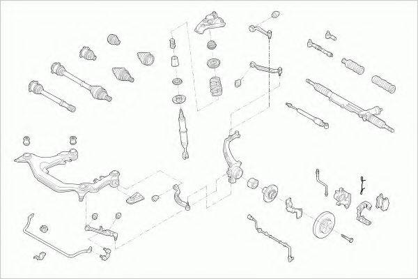 ZF PARTS VWPASSAFZ022 Рульове управління; Підвіска колеса