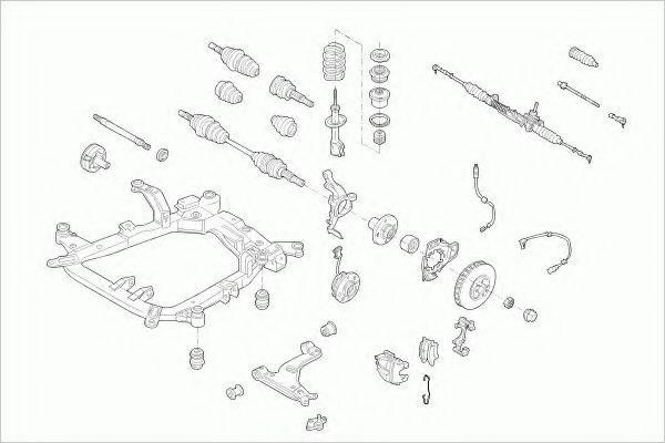 ZF PARTS OPELASTRAFZ017 Рульове управління; Підвіска колеса