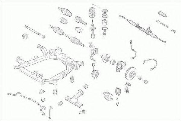 ZF PARTS OPELASTRAFZ034 Рульове управління; Підвіска колеса