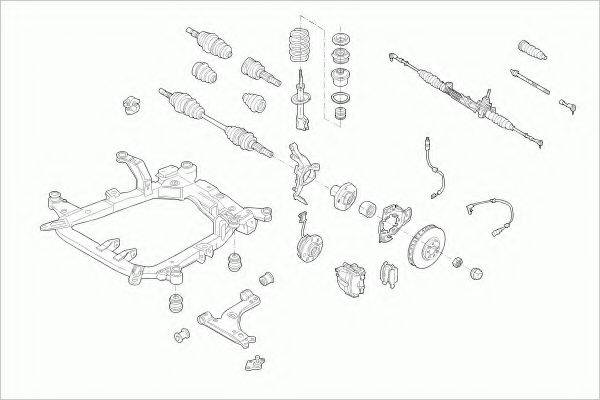 ZF PARTS OPELASTRAFZ037 Рульове управління; Підвіска колеса