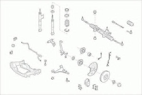 ZF PARTS MERCEEKLAFZ009 Рульове управління; Підвіска колеса