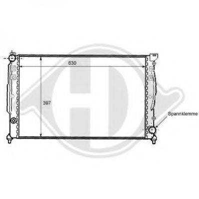 DIEDERICHS 8101103 Радіатор, охолодження двигуна