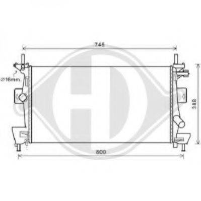 DIEDERICHS 8141805 Радіатор, охолодження двигуна