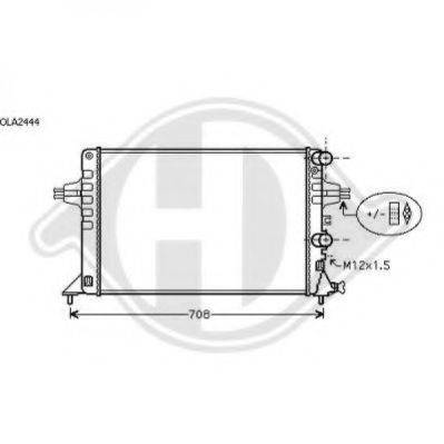 DIEDERICHS 8180503 Радіатор, охолодження двигуна