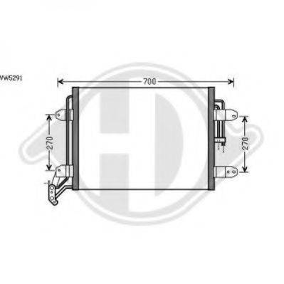 DIEDERICHS 8225500 Конденсатор, кондиціонер