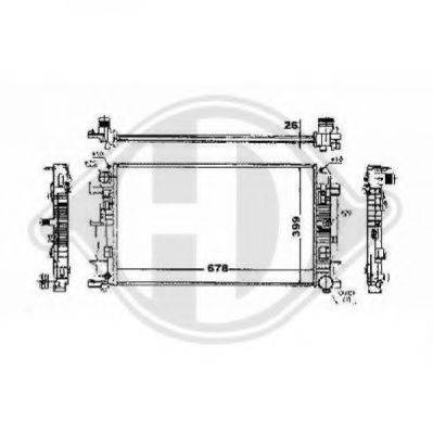 DIEDERICHS 8228103 Радіатор, охолодження двигуна